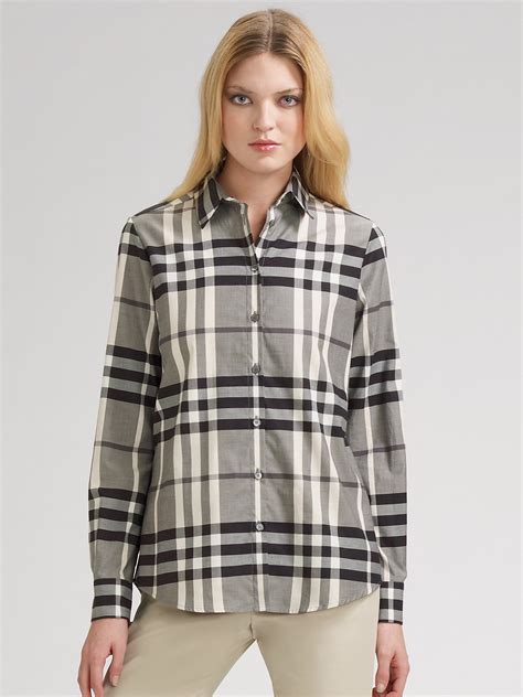 small checked burberry shirt|burberry check cotton shirts.